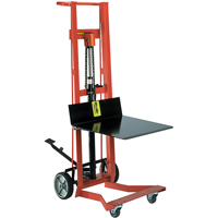 Hydraulic Platform Lift Stacker, Foot Pump Operated, 750 lbs. Capacity, 54" Max Lift Sécurité Médic