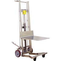 Hydraulic Platform Lift Stacker, Foot Pump Operated, 750 lbs. Capacity, 54" Max Lift Sécurité Médic