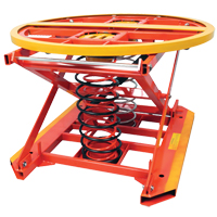 Spring Operated Pallet Positioner and Leveler, 43-1/2" L x 43-1/2" W, 4500 lbs. Cap. Sécurité Médic