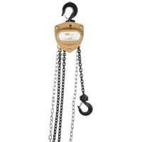 Heavy-Duty Gold Series Chain Hoist, 10' Lift, 2000 lbs. (1 tons) Capacity, Alloy Steel Chain Sécurité Médic