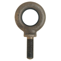 Eye Bolt, 54 mm Dia., 38 mm L, Uncoated Natural Finish, 2266 lbs. (1.133 tons) Capacity Sécurité Médic