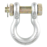 Bolt Type Anchor Shackle, 1/4", Bolt Type, Hot Dip Galvanized Sécurité Médic