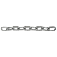 Straight Link Chain, Low Carbon Steel, 1" x 100' (30.4 m) L, Grade 30, 17900 lbs. (8.95 tons) Load Capacity Sécurité Médic