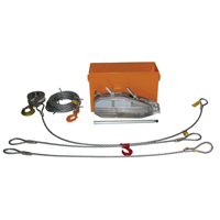 Tirfor&reg; Wire Rope Hoist TU32 Rescue Kit, 5/8" Wire Diameter, 8000  lbs. (4 tons) Capacity Sécurité Médic