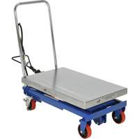Pneumatic Hydraulic Scissor Lift Table, Steel, 32-1/2" L x 19-3/4" W, 1000 lbs. Cap. Sécurité Médic