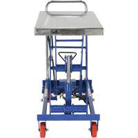 Pneumatic Hydraulic Scissor Lift Table, Steel, 32-1/2" L x 19-3/4" W, 1000 lbs. Cap. Sécurité Médic