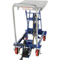 Pneumatic Hydraulic Scissor Lift Table, Steel, 32-1/2" L x 19-3/4" W, 1000 lbs. Cap. Sécurité Médic