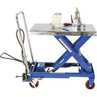 Pneumatic Hydraulic Scissor Lift Table, Steel, 32-1/2" L x 19-3/4" W, 1000 lbs. Cap. Sécurité Médic
