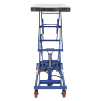 Pneumatic Hydraulic Scissor Lift Table, Steel, 35-1/2" L x 20" W, 800 lbs. Cap. Sécurité Médic