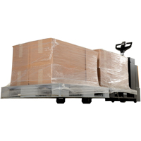 Fully Powered Electric Pallet Truck With  Stand-On Platform, 4500 lbs. Cap., 96" L x 30" W Sécurité Médic