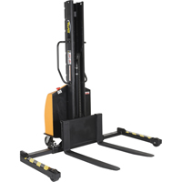 Gerbeur motoris&eacute; avec m&acirc;t &eacute;troit, Fonctionnement &eacute;lectrique, Capacit&eacute; 1500 lb, Lev&eacute;e max 63" Sécurité Médic