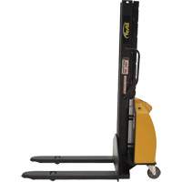 Gerbeur motoris&eacute; avec m&acirc;t &eacute;troit, Fonctionnement &eacute;lectrique, Capacit&eacute; 1000 lb, Lev&eacute;e max 63" Sécurité Médic