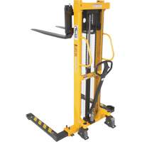 Gerbeur hydraulique manuel, Fonctionnement Pompe manuelle, Capacit&eacute; 2000 lb, Lev&eacute;e max 63" Sécurité Médic