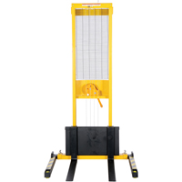 Gerbeur manuel, Fonctionnement Treuil manuel, Capacit&eacute; 770 lb, Lev&eacute;e max 60" Sécurité Médic