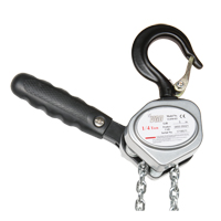 Mini Lever Hoist, 5' Lift, 500 lbs. (0.25 tons) Capacity, Zinc Plated Chain Sécurité Médic