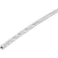 Wire Rope, 1000' (304.8 m) x 1/16", 480 lbs. (0.24 tons), Galvanized Sécurité Médic