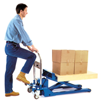 Table &eacute;l&eacute;vatrice surbaiss&eacute;e &agrave; ciseaux Dandy Lift, 37-1/10" lo x 19-7/10" la, Acier, Capacit&eacute; 1100 lb Sécurité Médic