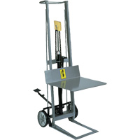 Hydraulic Platform Lift Stacker, Foot Pump Operated, 400 lbs. Capacity, 54" Max Lift Sécurité Médic
