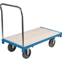 Heavy-Duty Platform Truck, 48" L x 24" W, 2500 lbs. Capacity, Nylon Casters Sécurité Médic