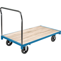 Heavy-Duty Platform Truck, 60" L x 30" W, 2000 lbs. Capacity, Rubber Casters Sécurité Médic