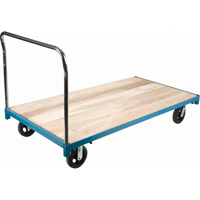 Heavy-Duty Platform Truck, 96" L x 48" W, 2000 lbs. Capacity, Rubber Casters Sécurité Médic