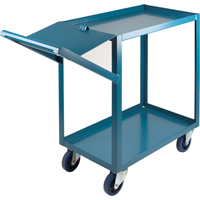 Chariots &agrave; cueillette, 36" h x 18" la x 46" p, 2 Tablettes, Capacit&eacute; 1200 lb Sécurité Médic