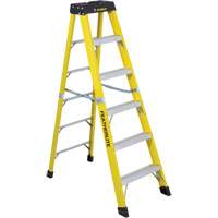 Industrial Heavy-Duty Stepladders (6400 Series), 6', Fibreglass, 300 lbs. Capacity, Type 1A Sécurité Médic