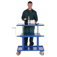 Hydraulic Lift Table, 24" L x 36" W, Steel, 2000 lbs. Capacity Sécurité Médic
