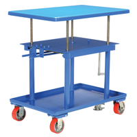 Hydraulic Lift Table, 24" L x 36" W, Steel, 2000 lbs. Capacity Sécurité Médic