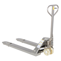 Transpalette, Acier inoxydable, 48" lo x 27" la, Capacit&eacute; 5500 lb Sécurité Médic