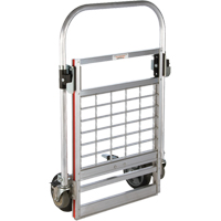 Chariot &agrave; plateforme repliable &agrave; quatre roues, Aluminium, 750 lb, 31" lo x 23-1/4" la, Hauteur 39" Sécurité Médic