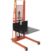 Hydraulic Platform Lift Stacker, Hand Winch Operated, 1000 lbs. Capacity, 80" Max Lift Sécurité Médic