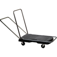Chariots Triple, 32-1/2" lo x 20-1/2" la, 500 lb cap, Roues Caoutchouc Sécurité Médic