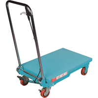 Heavy-Duty Hydraulic Scissor Lift Table, 27-1/2" L x 17-3/4" W, Steel, 330 lbs. Capacity Sécurité Médic