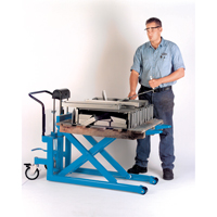 Hydraulic Skid Scissor Lift/Table, 42-1/2" L x 20-1/2" W, Steel, 1000 lbs. Capacity Sécurité Médic