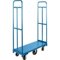 U-Boat Platform Truck, 48" L x 18" W, 1500 lbs. Capacity, Rubber Casters Sécurité Médic