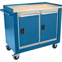 Industrial Duty Mobile Service Workbenches, Wood Surface Sécurité Médic