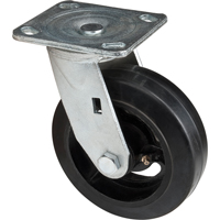 Mold-on Caster, Swivel, 6" (152.4 mm), Rubber, 550 lbs. (249 kg.) Sécurité Médic