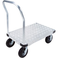 Aluminum Platform Truck, 24" W x 36" L, 1400 lbs. Cap., Pneumatic Wheels Sécurité Médic