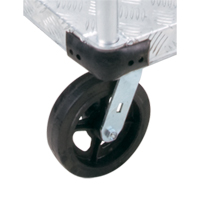 Aluminum Platform Truck, 24" W x 36" L, 2000 lbs. Cap., Mold-on Rubber Wheels Sécurité Médic