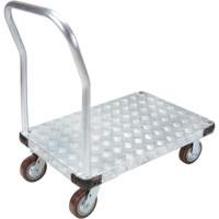 Aluminum Platform Truck, 24" W x 36" L, 3400 lbs. Cap., Polyurethane Wheels Sécurité Médic