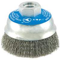 Stainless Steel Crimped Wire Cup Brush Sécurité Médic