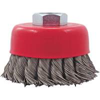CK3201T Brosse fils nou&eacute;s torsad&eacute;s, 3" dia. x 5/8"-11 arbre Sécurité Médic