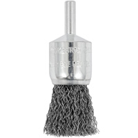 Shaft Mounted Crimped End Brush, 3/4", 0.012" Fill, 1/4" Shank Sécurité Médic