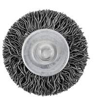 126 Shaft Mounted Crimped Radial Brush, 1-1/2", 0.02" Fill, 1/4" Shank Sécurité Médic