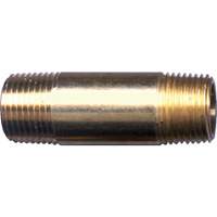 Mamelon long, Laiton, 1/4", NPT Sécurité Médic