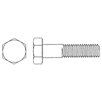 Hex Head Cap Screw, 3/4" Dia., 5-1/2" L, Plain, Fine, Grade 8 Sécurité Médic