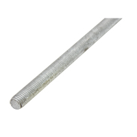 Threaded Rod, 1/4"-20, 36" L, Galvanized, Grade 2 Grade Sécurité Médic