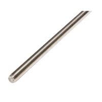 Threaded Rod, 1/4"-20, 36" L, Stainless Steel, Grade 18-8 Grade Sécurité Médic
