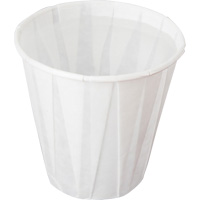 Gobelet pliss&eacute;, Papier, 5 oz, Blanc Sécurité Médic